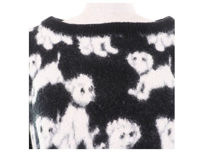 Céline Celine×Amy Dorian Künstler Jacquard Strick Schwarz - Ansicht 4
