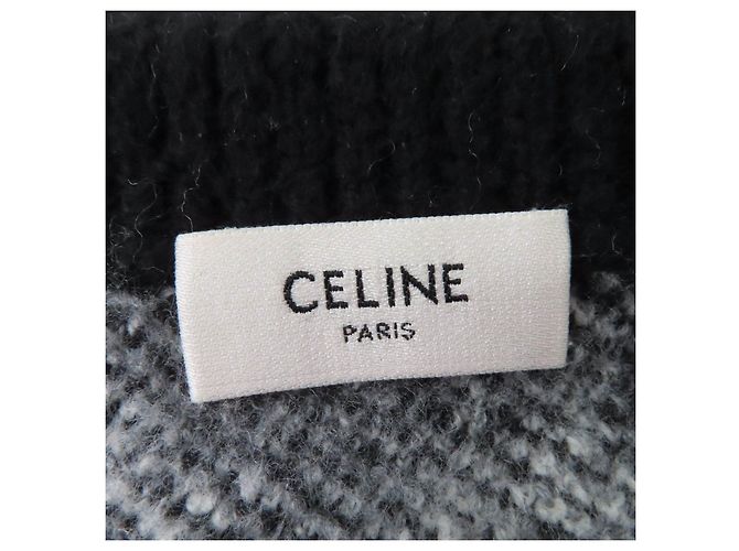Céline Celine×Amy Dorian Künstler Jacquard Strick Schwarz - Ansicht 5