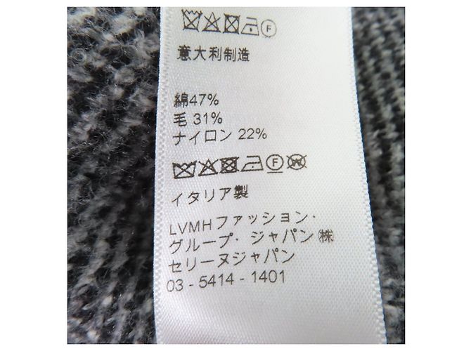 Céline Celine×Amy Dorian Künstler Jacquard Strick Schwarz - Ansicht 9