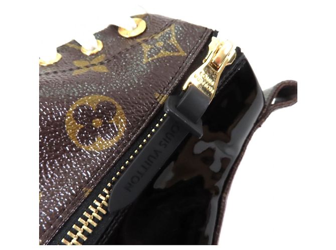 Sneakers Alte in Pelle Louis Vuitton Marrone Nero - vista 10