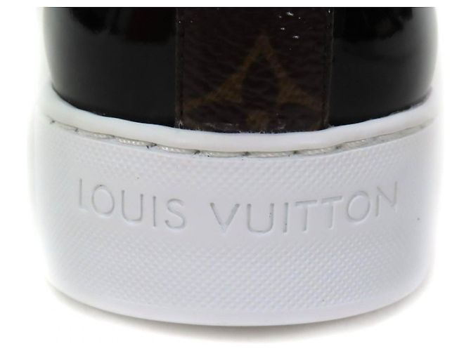 Sneakers Alte in Pelle Louis Vuitton Marrone Nero - vista 11