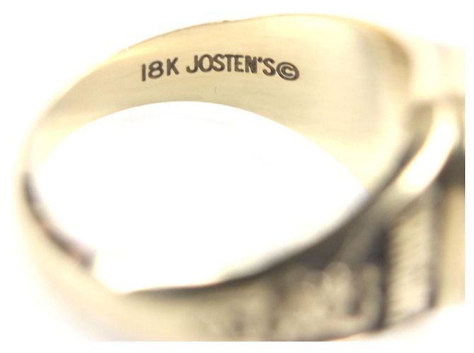 Autre Marque JOSTENS Au750 Diamant Farbsteinring Golden - Ansicht 6