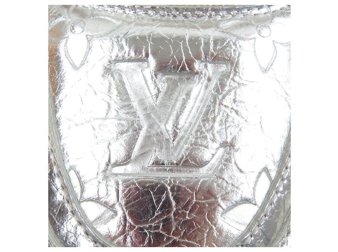 Ledersneaker Louis Vuitton LV Trainer Line Silber - Ansicht 7