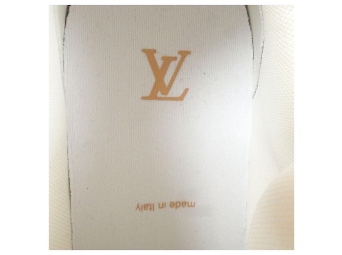 Ledersneaker Louis Vuitton LV Trainer Line Silber - Ansicht 8