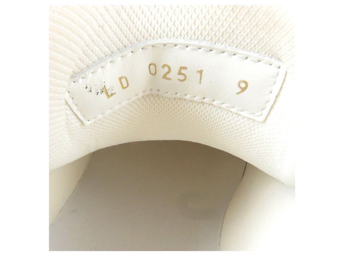 Ledersneaker Louis Vuitton LV Trainer Line Silber - Ansicht 9