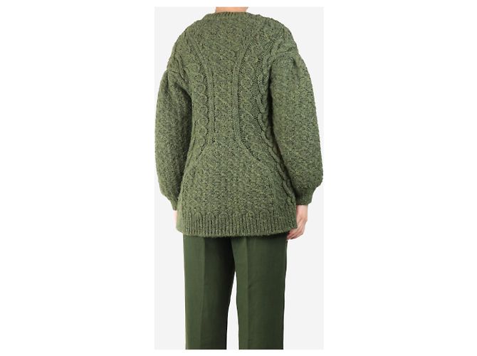 Simone Rocha Jersey verde de punto grueso y oversized - talla S - vista 2