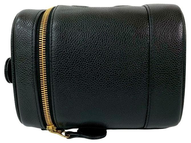 Borsa a mano Vanity in pelle caviar Chanel Coco Mark Nero - vista 5