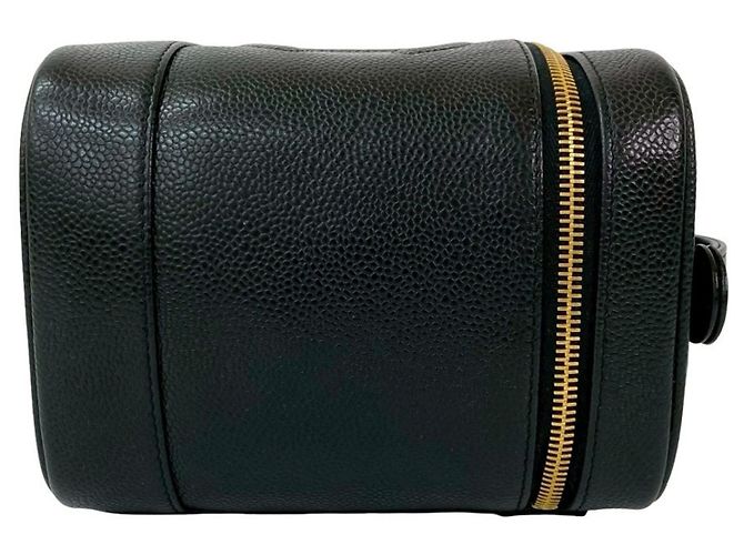 Borsa a mano Vanity in pelle caviar Chanel Coco Mark Nero - vista 6