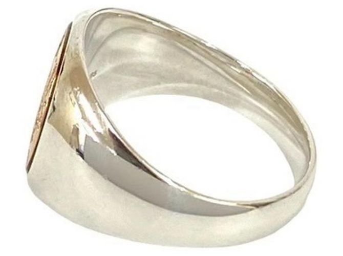 Ring Hermès Anillo Chevalier Ex Libris HERMES Plata Dorado - vista 3