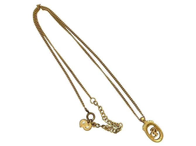 Set di collana con logo CD placcato oro Christian Dior D'oro - vista 3