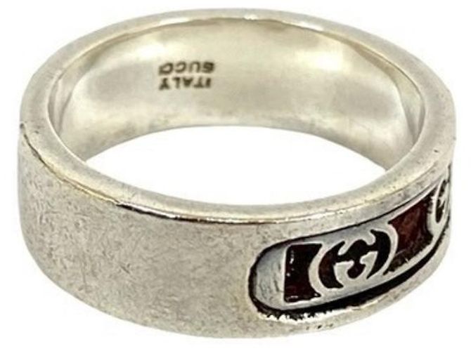 Anello in argento 925 con logo GUCCI - vista 4