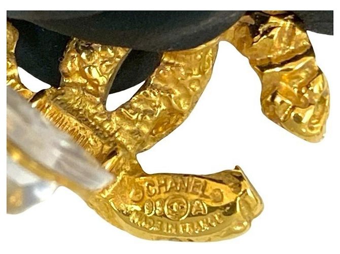 Orecchini a clip vintage Coco Mark Lava di Chanel D'oro - vista 2