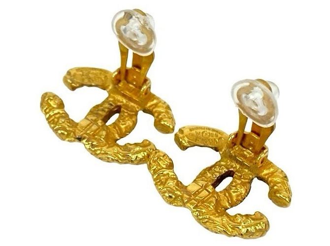 Orecchini a clip vintage Coco Mark Lava di Chanel D'oro - vista 5
