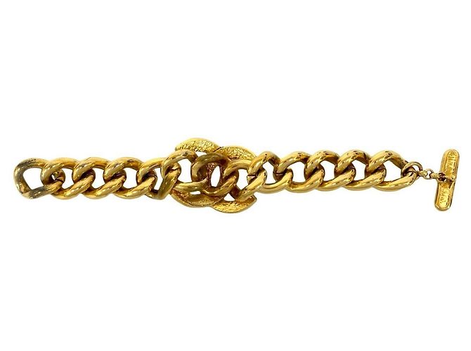Bracciale a Catena Vintage Coco Mark di Chanel D'oro - vista 5