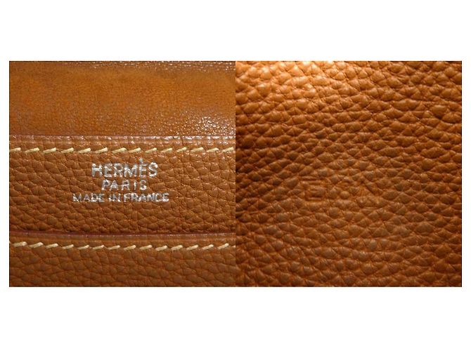 Monedero de cuero Dogon de Hermès - Marrón Castaño - vista 5
