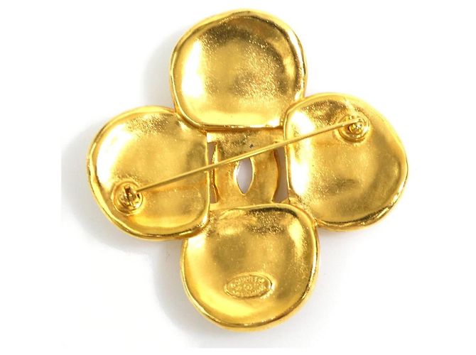 Spilla in metallo dorato Coco Mark di CHANEL D'oro - vista 4