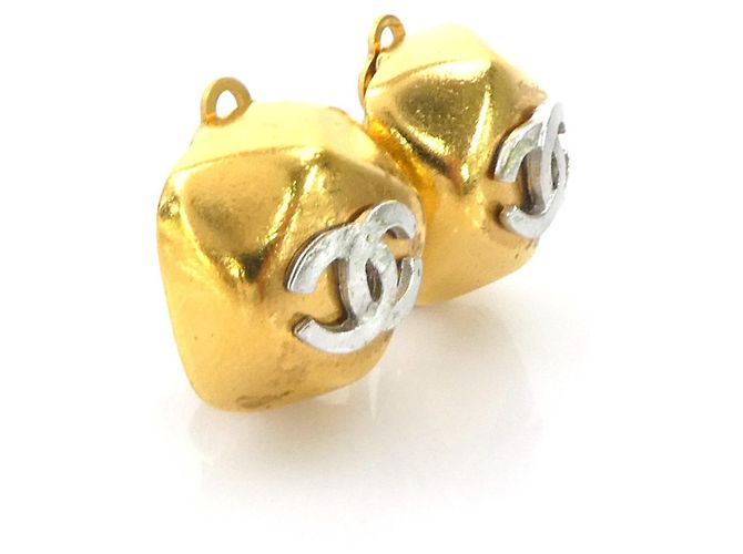Orecchini in metallo con clip Coco Mark di Chanel D'oro - vista 2