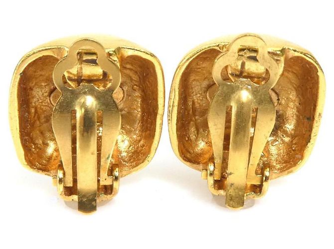 Orecchini in metallo con clip Coco Mark di Chanel D'oro - vista 3