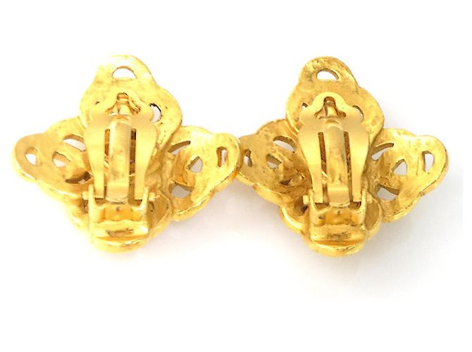 Orecchini a clip in oro Chanel Coco Mark D'oro - vista 4