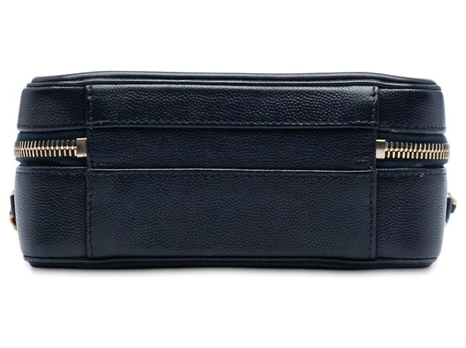 Chanel Blu Piccola Custodia Vanity Caviar CC Filigrana Blu navy - vista 3