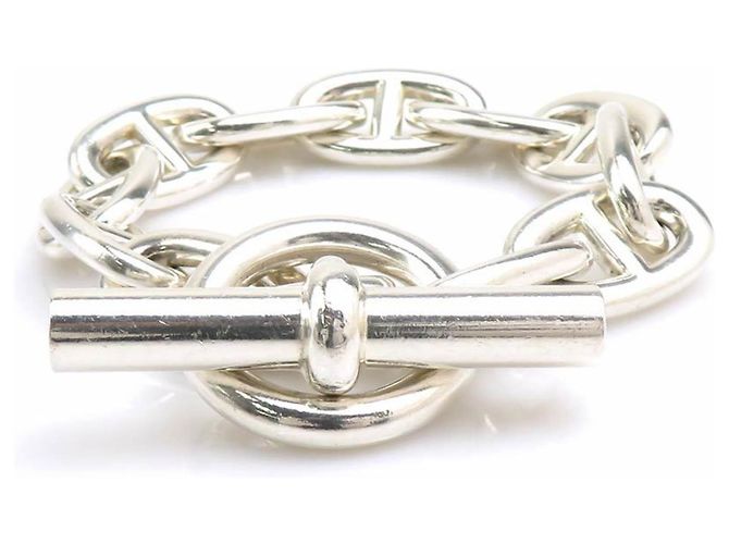 Hermès Bracciale Charm Chaine d'Ancre TGM Hermes Argento - vista 2