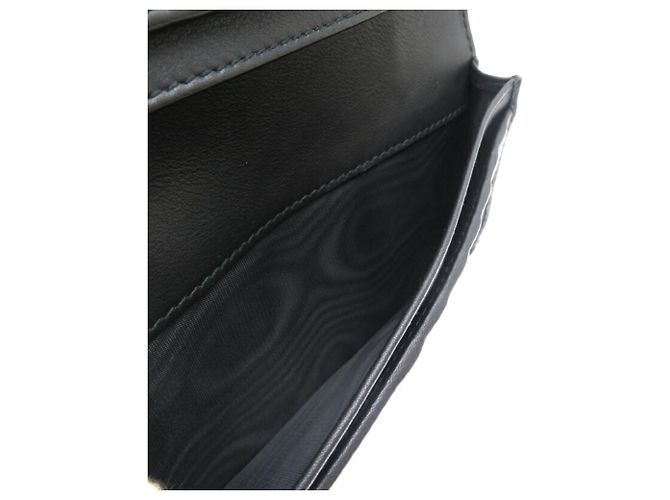 Gucci Schwarze Leder Lange Brieftasche - Ansicht 6
