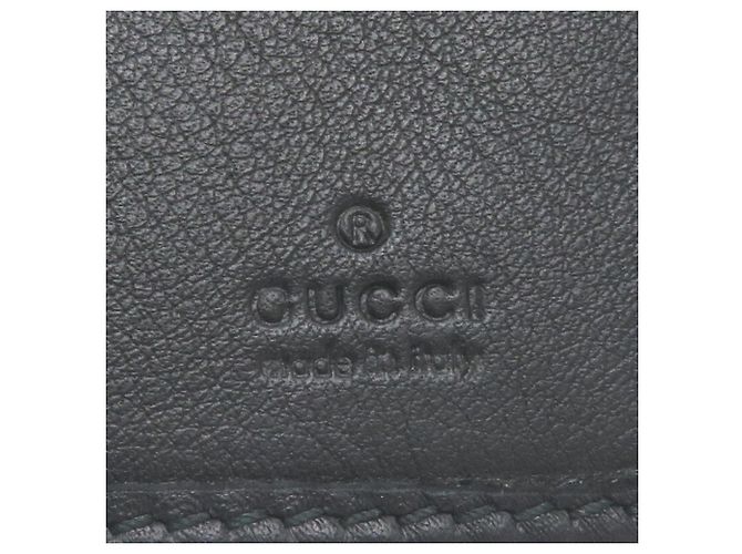 Gucci Schwarze Leder Lange Brieftasche - Ansicht 8