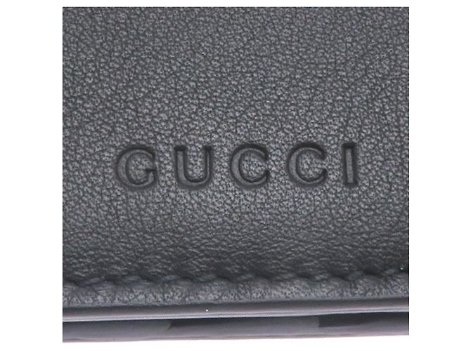Gucci Schwarze Leder Lange Brieftasche - Ansicht 9