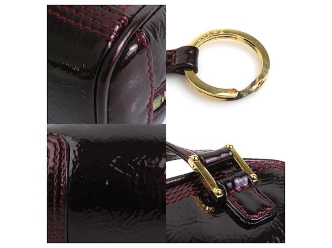 LOEWE Amazona Micro Mini Borsa a Spalla Bordò - vista 3