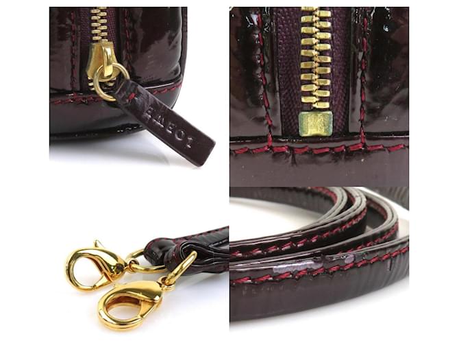 LOEWE Amazona Micro Mini Borsa a Spalla Bordò - vista 4