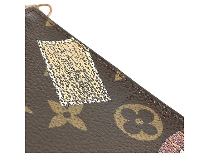 Mini Pochette Accessori Monogram Louis Vuitton Marrone Monogramma - vista 16