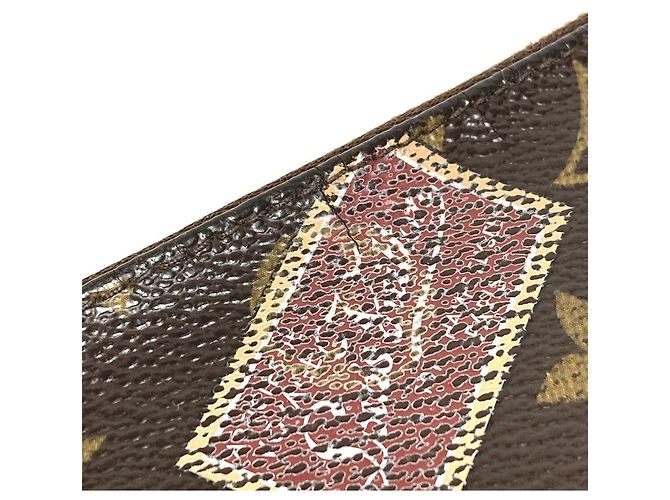 Mini Pochette Accessori Monogram Louis Vuitton Marrone Monogramma - vista 9