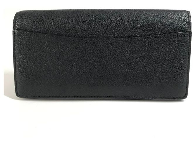 Portafoglio Lungo Louis Vuitton in Pelle Nera Nero - vista 2