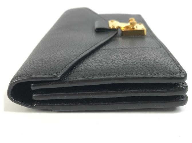 Portafoglio Lungo Louis Vuitton in Pelle Nera Nero - vista 3