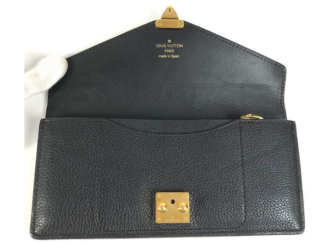 Portafoglio Lungo Louis Vuitton in Pelle Nera Nero - vista 9