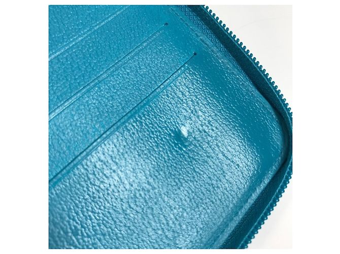 CHANEL Cartera Larga Camelia CC Coco Mark Azul - vista 15