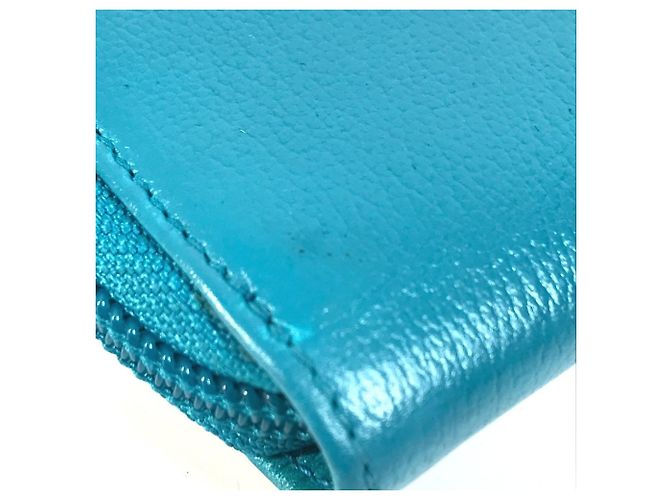 CHANEL Cartera Larga Camelia CC Coco Mark Azul - vista 8