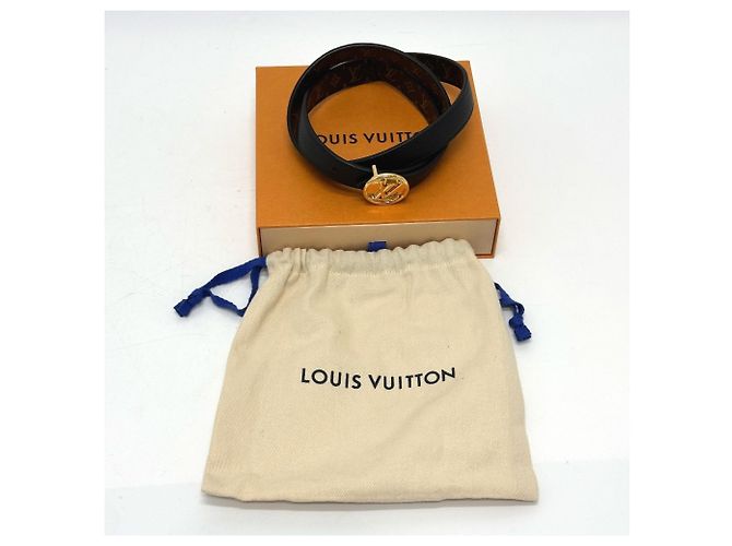 Louis Vuitton Monogram Santur LV Circle Gürtel Braun Monogramm - Ansicht 10