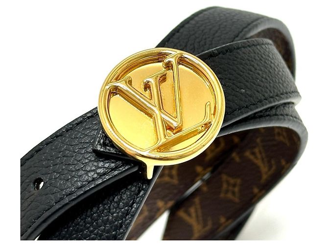 Louis Vuitton Monogram Santur LV Circle Gürtel Braun Monogramm - Ansicht 5
