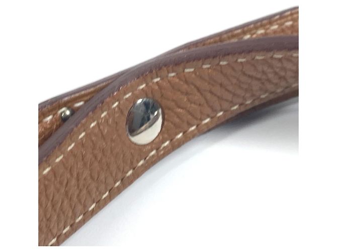 Laisse Kelly Dog d'Hermès Marron - vue 10