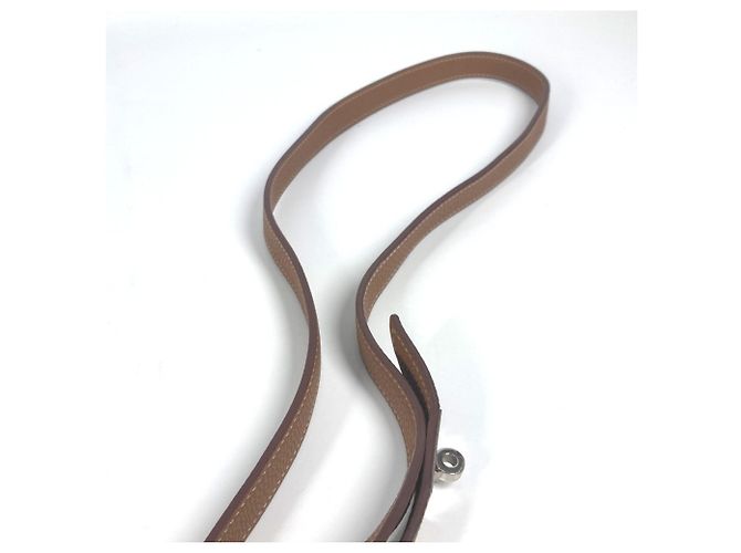 Laisse Kelly Dog d'Hermès Marron - vue 3