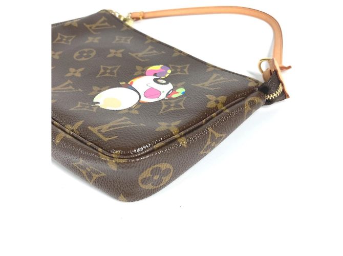 Pochette Accessori Monogram Panda Louis Vuitton Marrone - vista 4