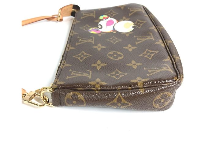 Pochette Accessori Monogram Panda Louis Vuitton Marrone - vista 7