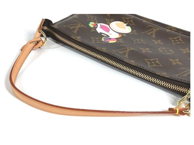 Pochette Accessori Monogram Panda Louis Vuitton Marrone - vista 8