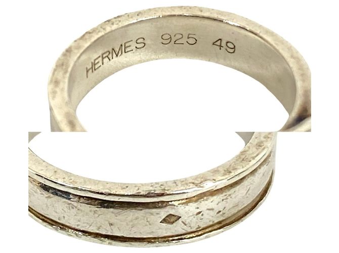 Ring Anello a fascia Santur in argento 925 di Hermès - vista 2