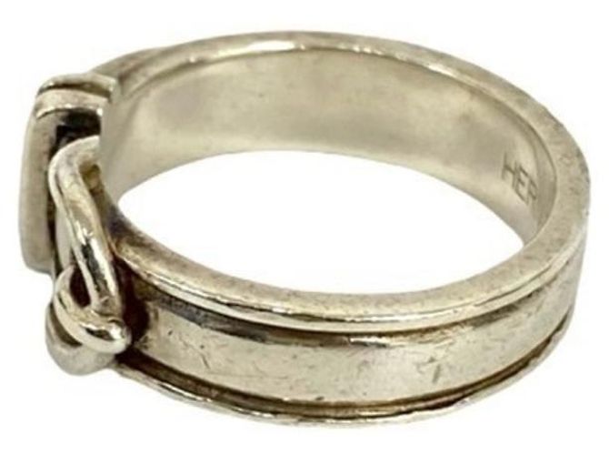 Ring Anello a fascia Santur in argento 925 di Hermès - vista 3