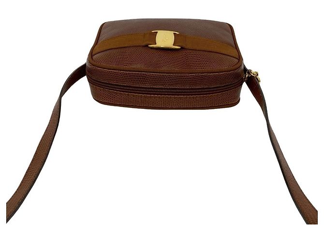 Borsa a Spalla Vara Marrone Salvatore Ferragamo - vista 4