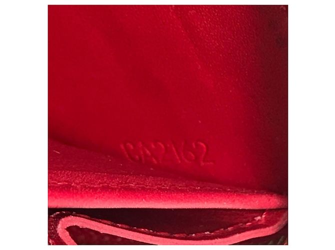 Cartera Zippy Vernis Dot Infinity Louis Vuitton Blanco Roja - vista 11