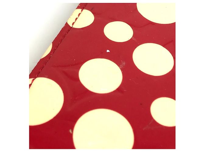 Cartera Zippy Vernis Dot Infinity Louis Vuitton Blanco Roja - vista 13