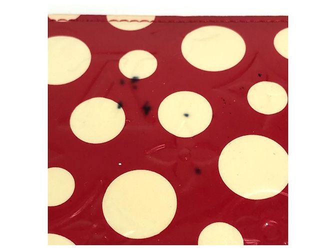 Cartera Zippy Vernis Dot Infinity Louis Vuitton Blanco Roja - vista 14